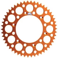 New 🔔 Renthal Ultralight Grooved Sprocket - Rear - Orange - 47T 🎉